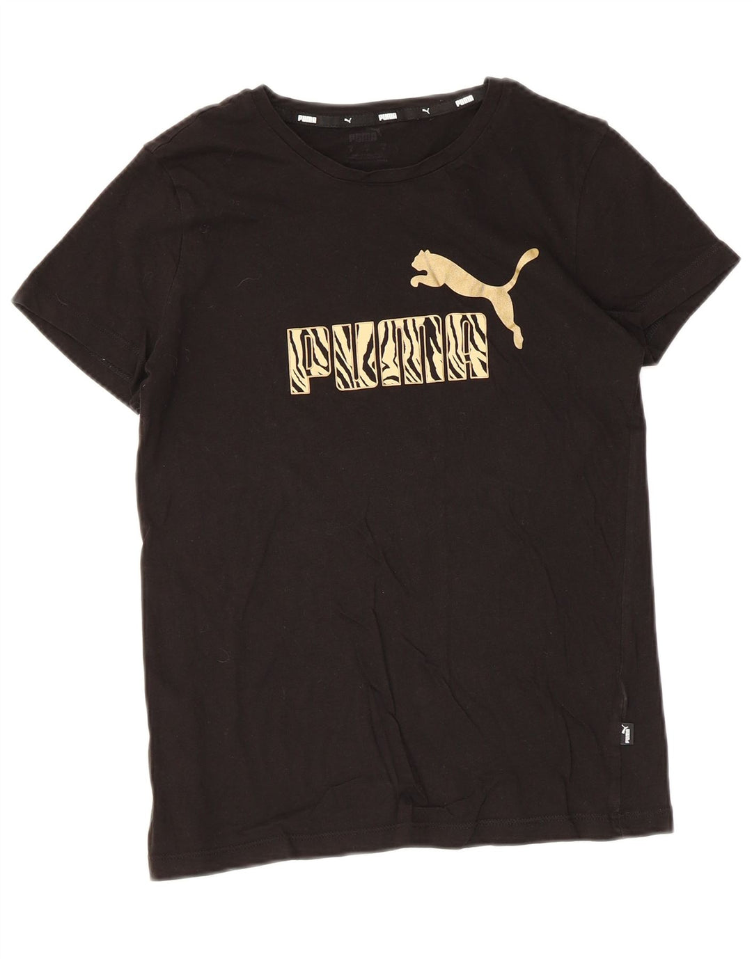 T-shirt grafica da donna Puma UK 10 piccola nera