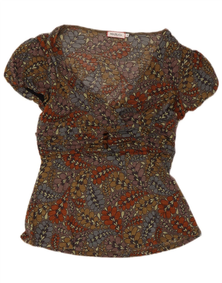 Top camicetta da donna Max & Co. UK 8 piccolo floreale multicolore