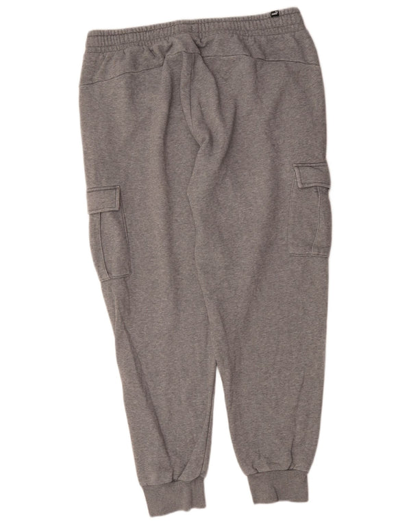 Pantaloni da tuta cargo da uomo PUMA Joggers XL in cotone chiazzato grigio