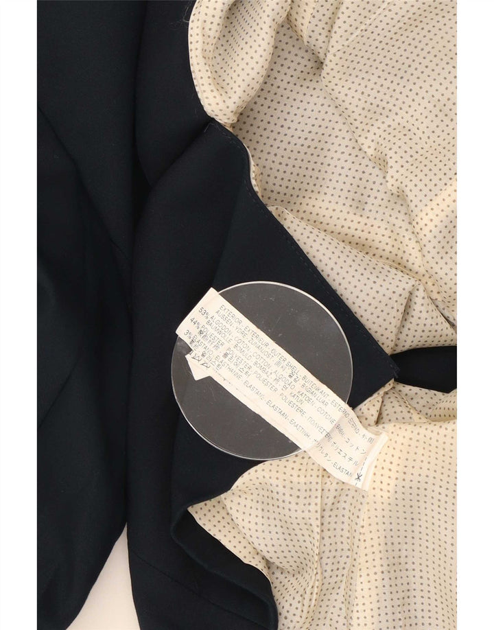 Giacca blazer a 1 bottone da donna Zara UK 12 cotone blu navy medio