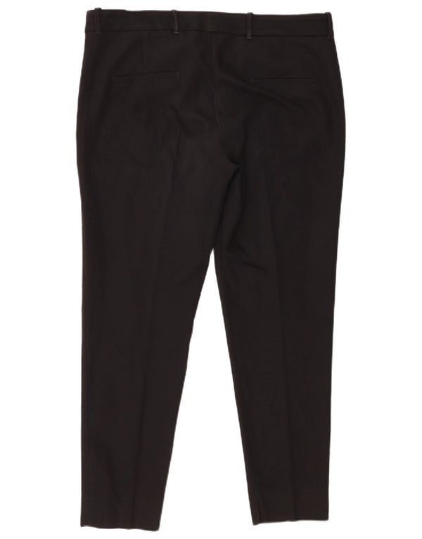 Pantaloni chino slim da donna Zara XL W32 L28 poliestere nero