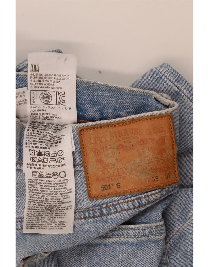 Levi's Uomo 501 Jeans dritti W33 L32 Cotone Blu