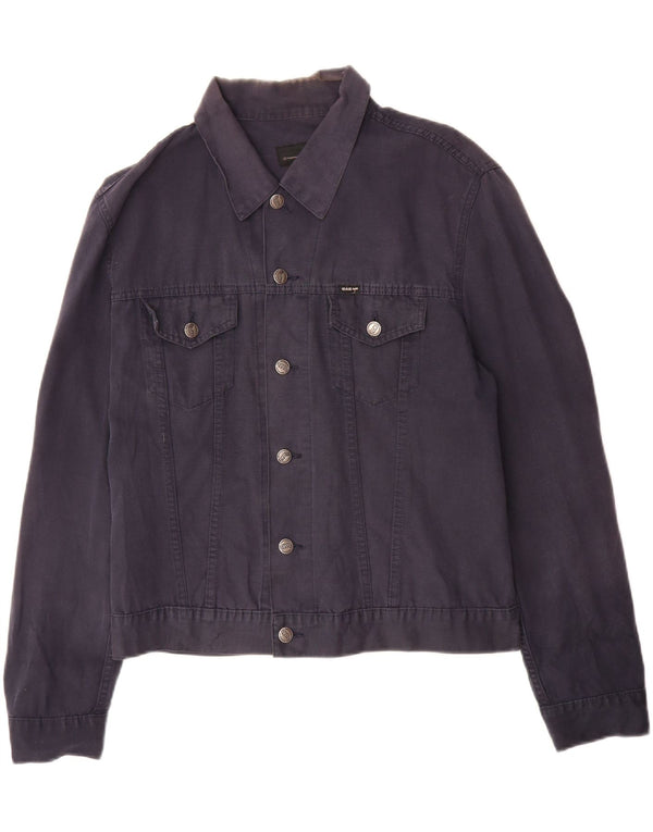 Giubbotto bomber da uomo Gas UK 40 grande cotone blu navy