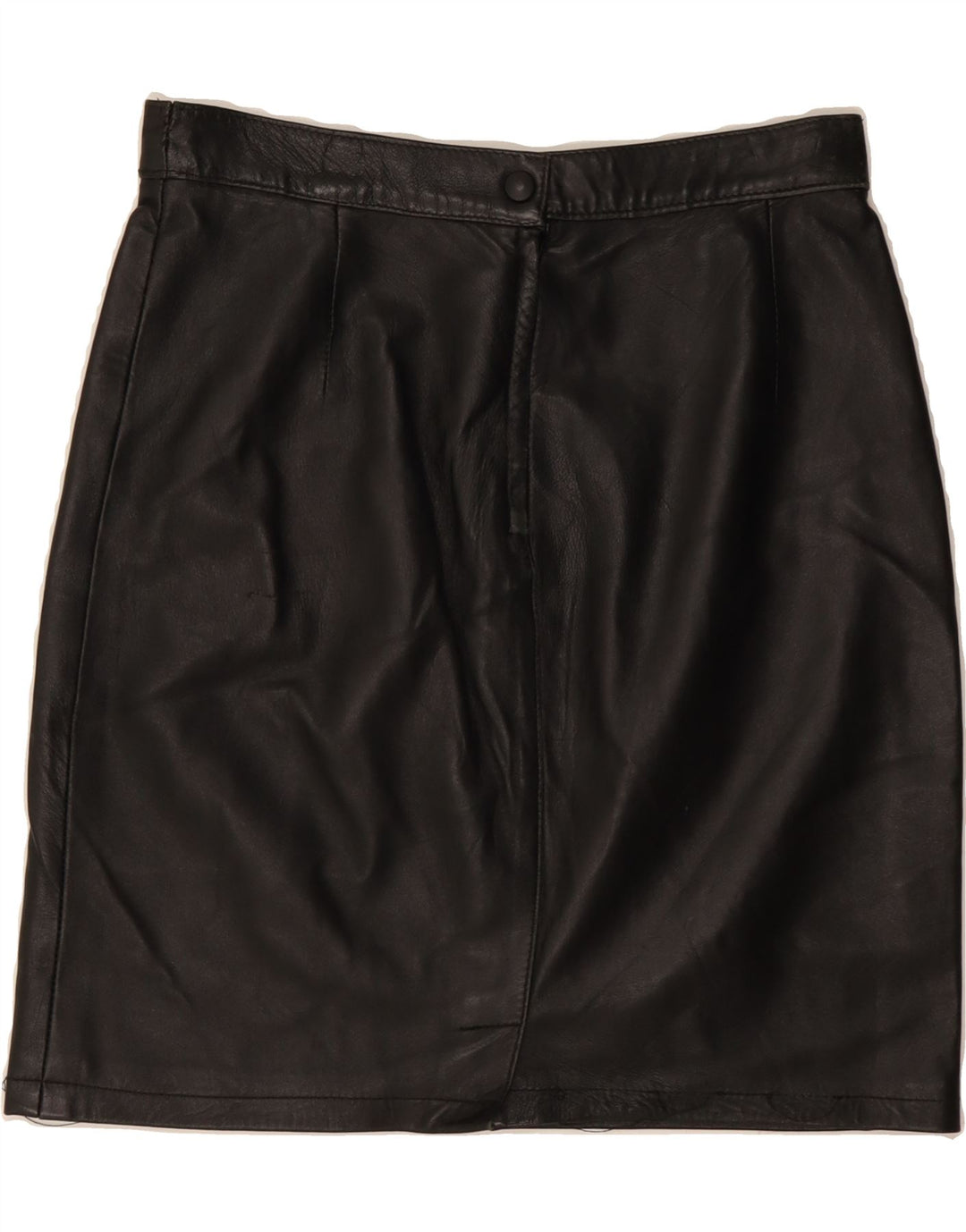 VINTAGE Womens Leather Skirt W30 Medium  Black Leather Vintage Vintage and Second-Hand Vintage from Messina Hembry 