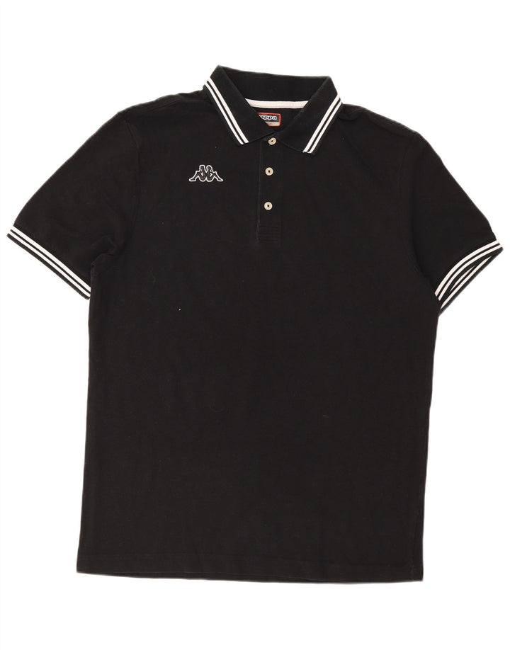 Polo Kappa Uomo Large a Righe Nere