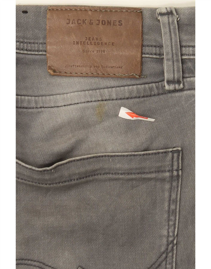 Jeans slim da uomo Jack & Jones W29 L32 cotone grigio