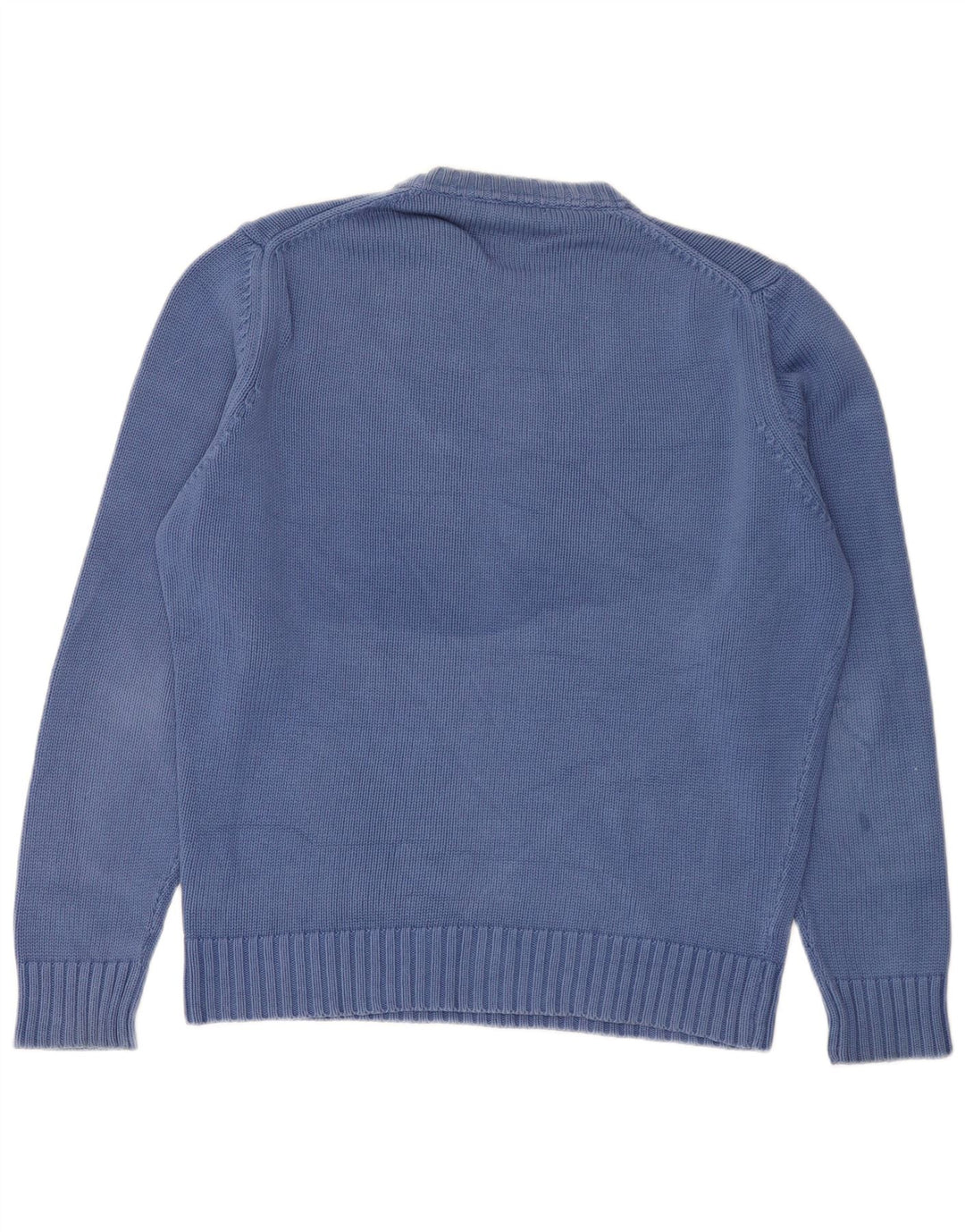 Maglione maglione girocollo da uomo Zara in cotone blu medio