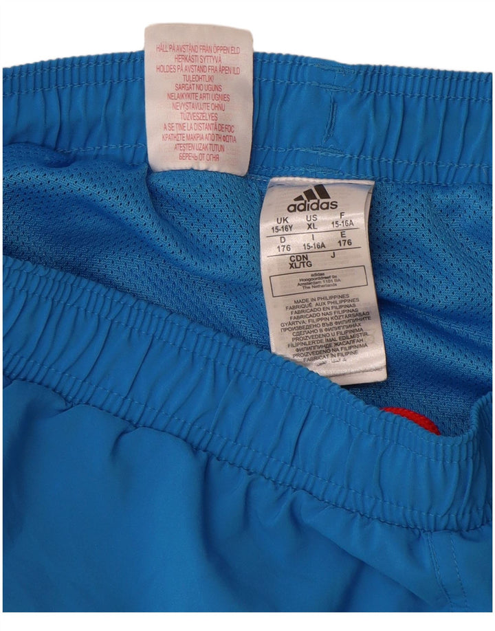 Pantaloncini da bagno Adidas Graphic da ragazzo 15-16 anni in poliestere blu