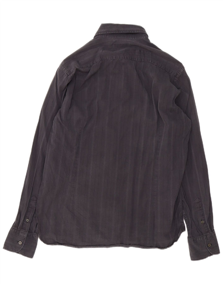 Camicia da uomo TED BAKER taglia 4 grande gessato nero