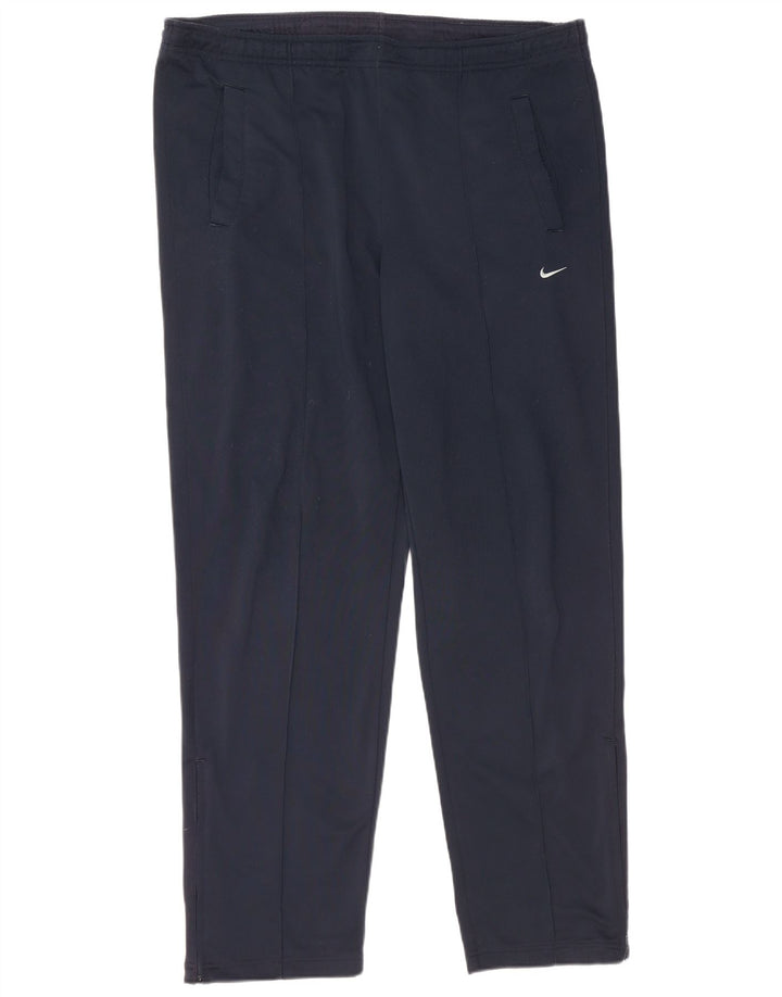 Pantaloni da tuta da uomo NIKE grandi in poliestere blu navy