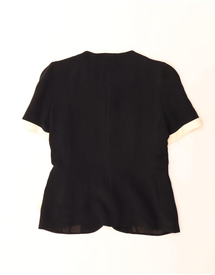 Giacca Blazer a Maniche Corte da Donna Gai Mattiolo IT 46 Large Nera