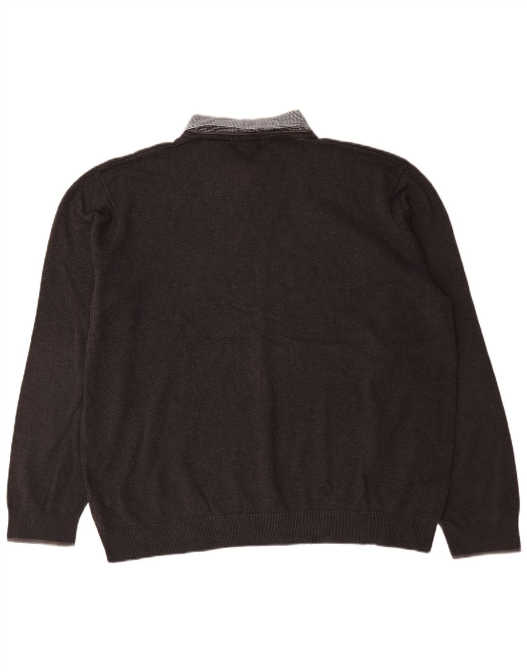 Maglione da uomo Marks & Spencer vestibilità regolare con scollo a V 2XL cotone marrone