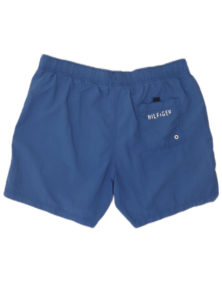 Pantaloncini da bagno da uomo Tommy Hilfiger Large blu color block in poliammide