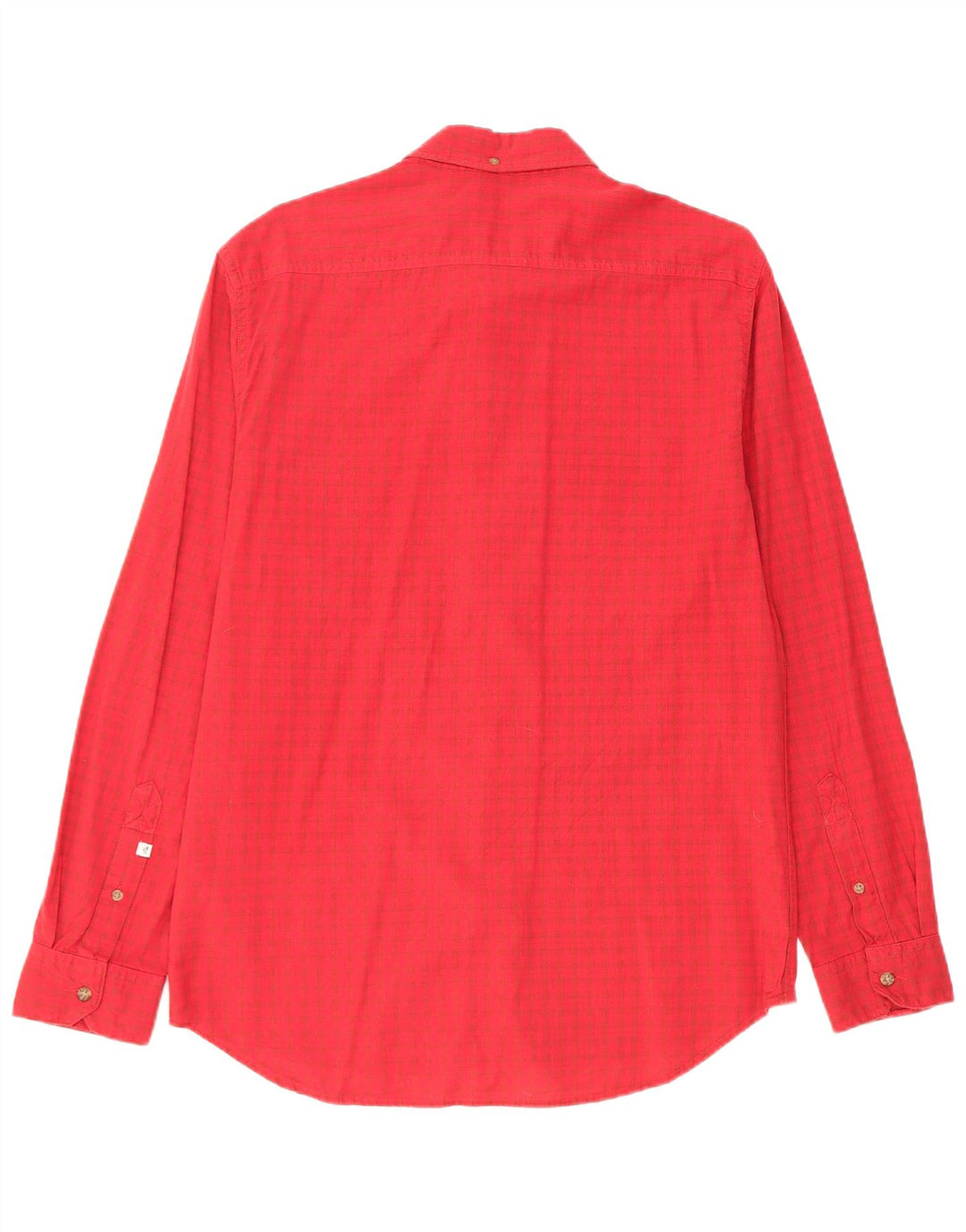 Camicia Quiksilver da uomo Modern Fit in cotone a quadri rossi medi