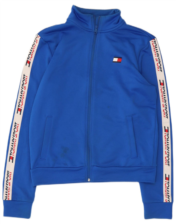 Giacca da uomo con grafica Tommy Hilfiger Top Jacket blu medio color block