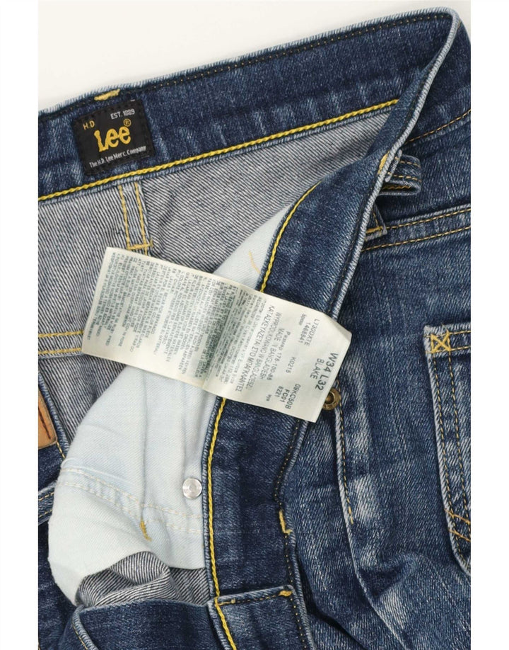 Jeans dritti Lee Blake da uomo W34 L28 cotone blu