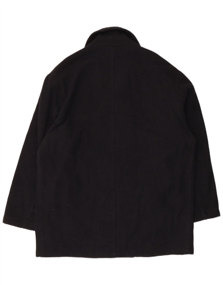 Cappotto da marinaio da uomo Old England UK 40 grande in lana blu navy