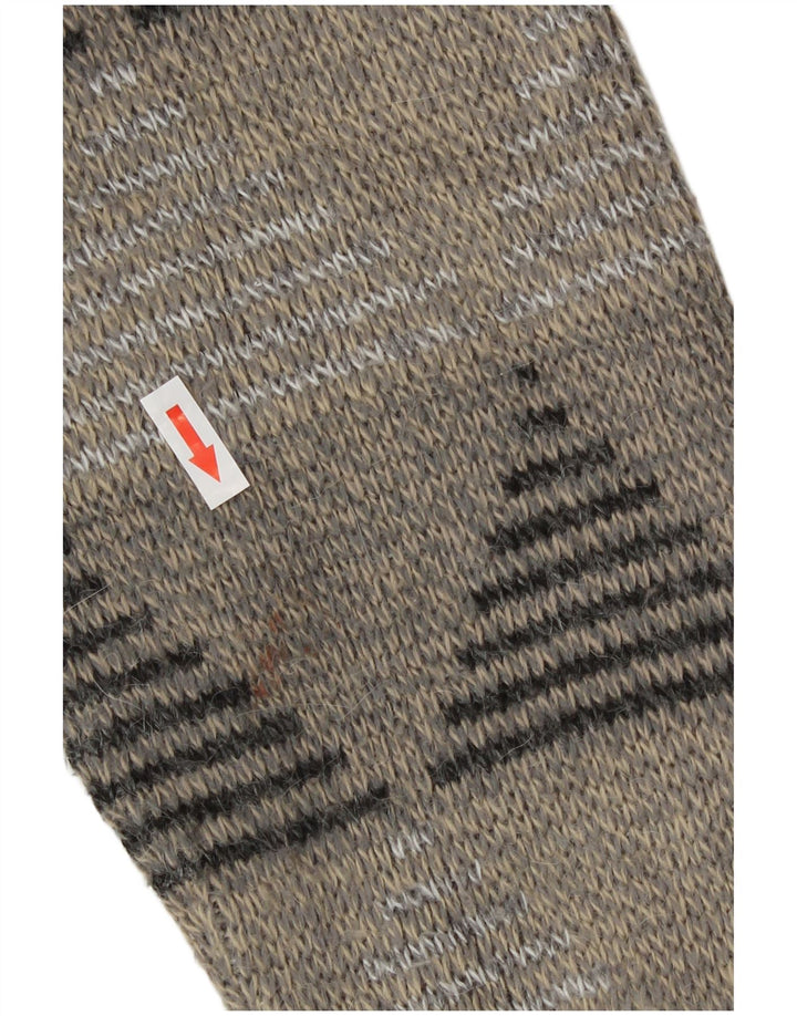 Maglione Cardigan Uomo Rinaldi Grande Lana Geometrica Grigia