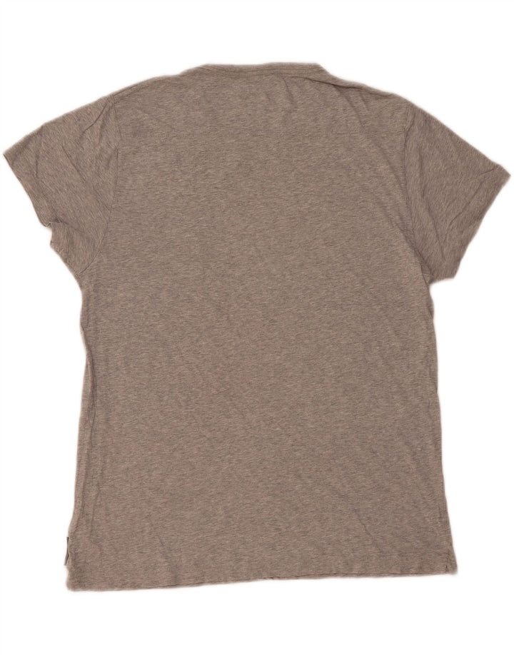 T-shirt da uomo FRENCH CONNECTION Top grande in cotone color block grigio