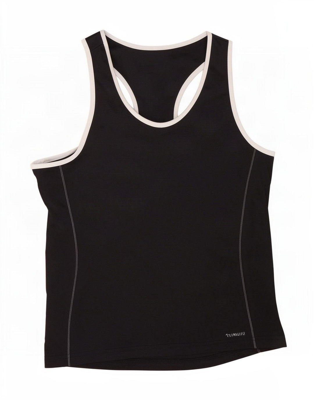 Canotta Adidas da donna UK 16/18 grande poliestere nero