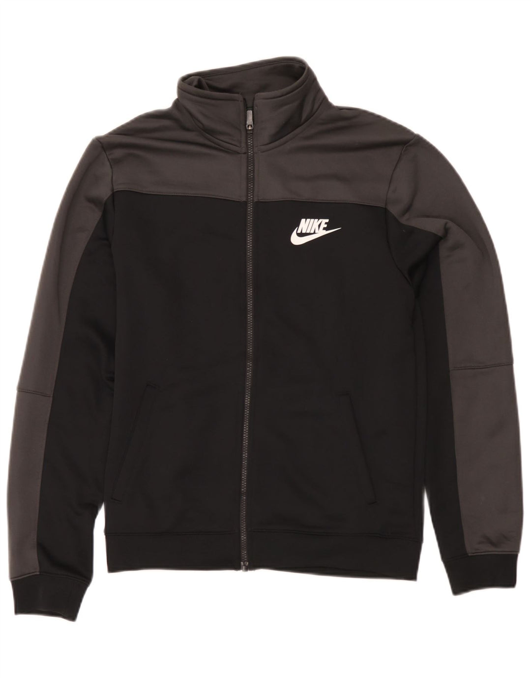 Giacca superiore della tuta da uomo Nike Small nera in poliestere color block