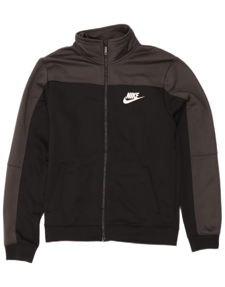 Giacca superiore della tuta da uomo Nike Small nera in poliestere color block