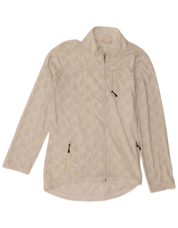 Giacca da tuta da donna Champion UK 18 XL Beige con stampa animalier