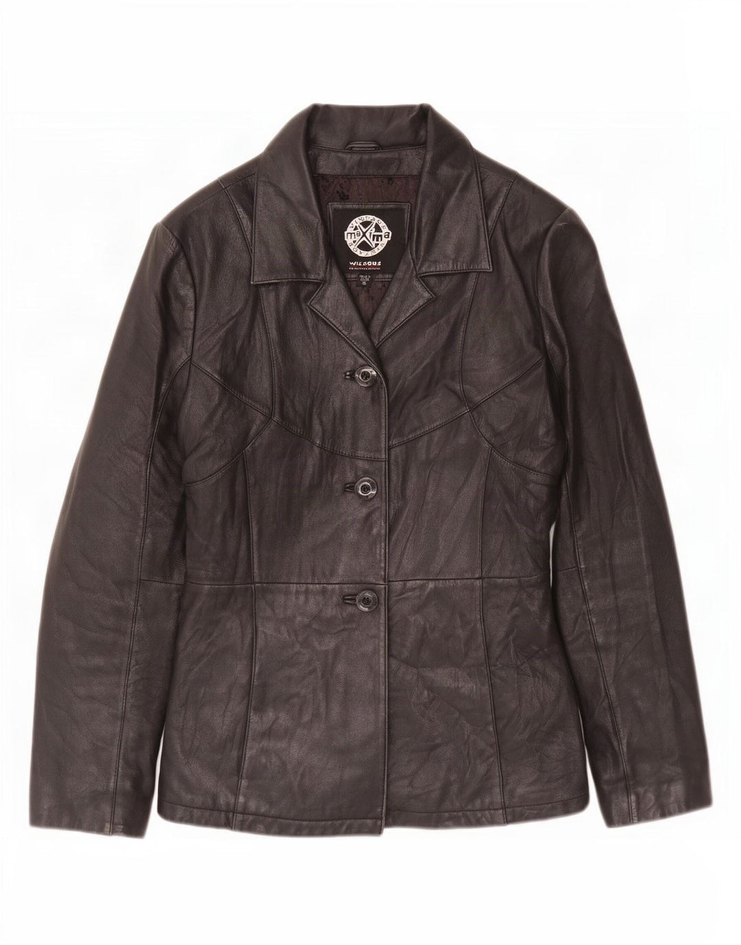 Giacca in pelle da donna Wilson UK 10 piccola nera