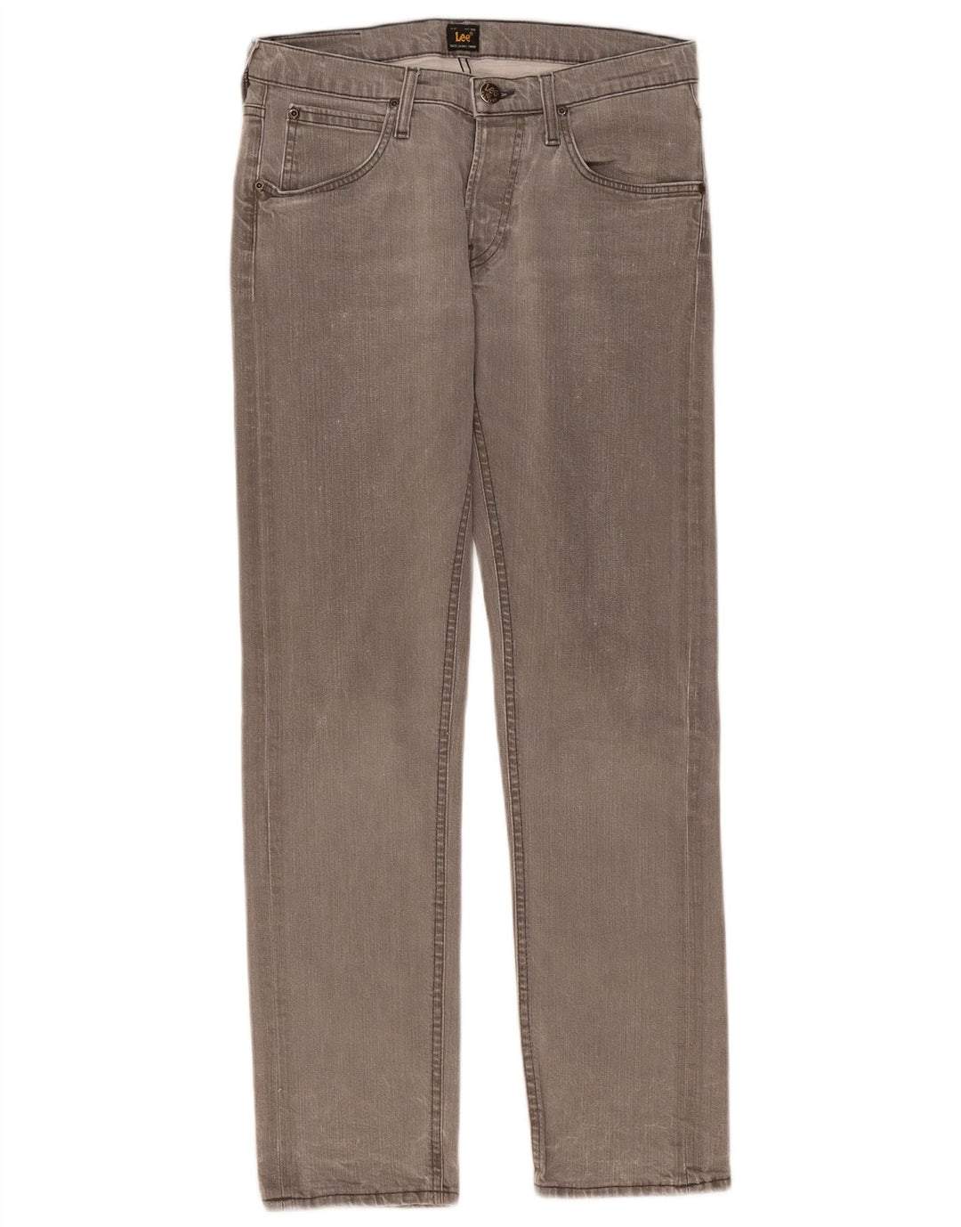 LEE Mens Daren Straight Jeans W30 L30 Grey Cotton