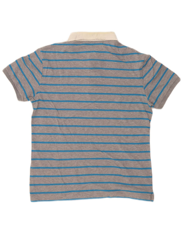 Polo da rugby da uomo Fred Perry XL in cotone a righe grigie