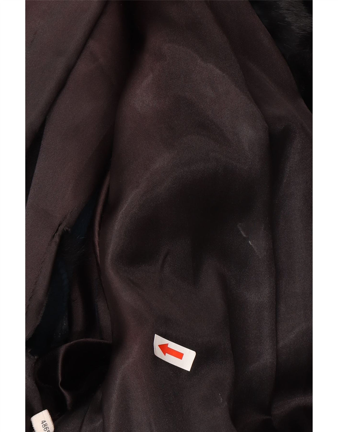 Giacca in pelliccia vintage da donna EU 48 2XL Nera Pelliccia vera