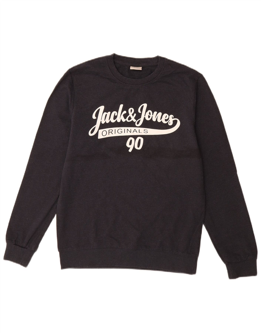 Jack & Jones Felpa con grafica da uomo Maglione piccolo in cotone blu navy