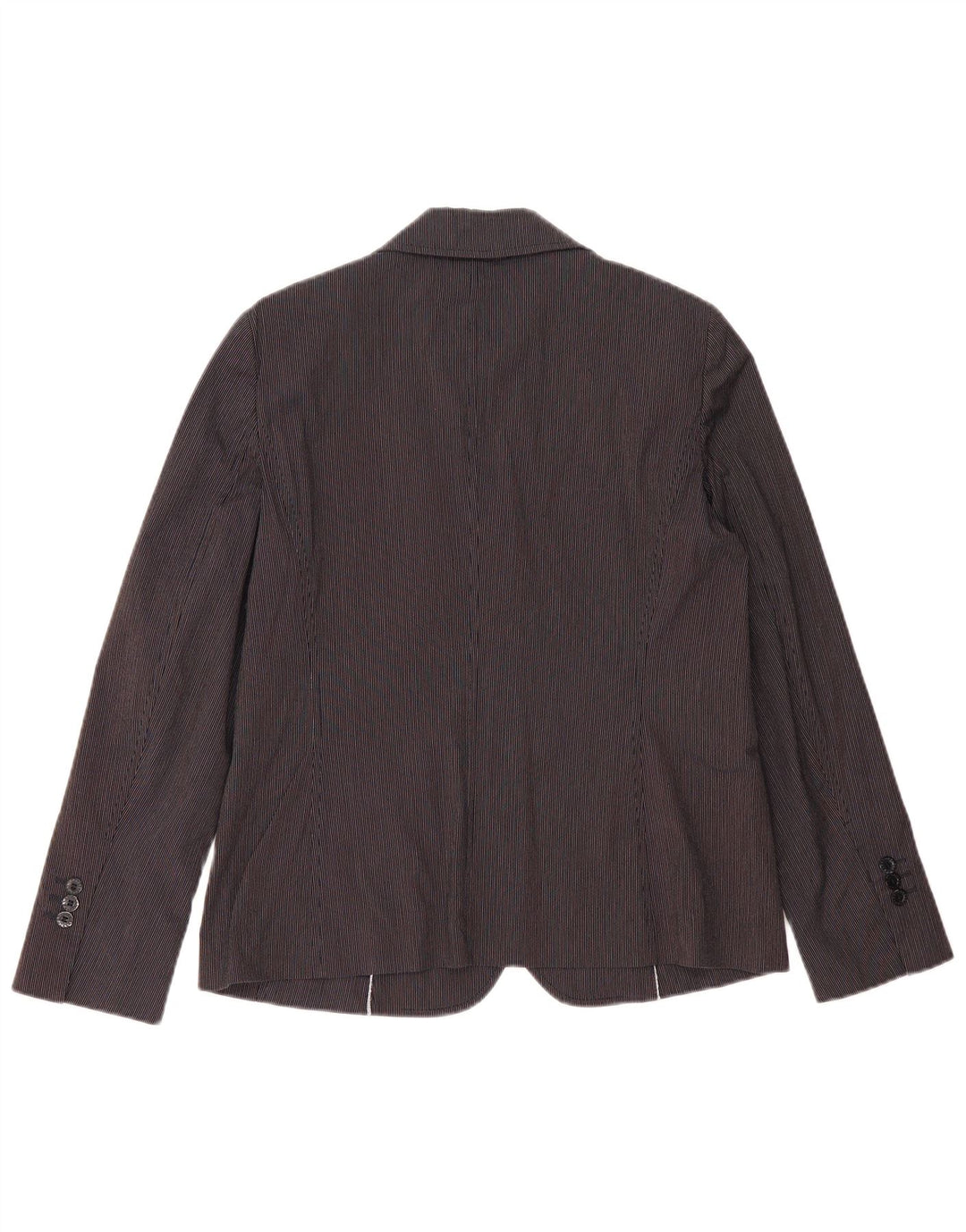 Giacca blazer da donna a 3 bottoni LES COPAINS IT 46 grande gessato blu navy