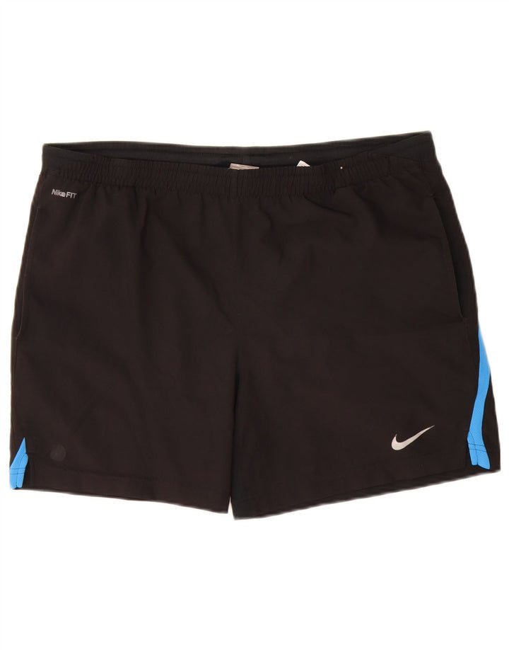 Pantaloncini sportivi Nike da ragazzo 13-14 anni XL Nero Poliestere color block