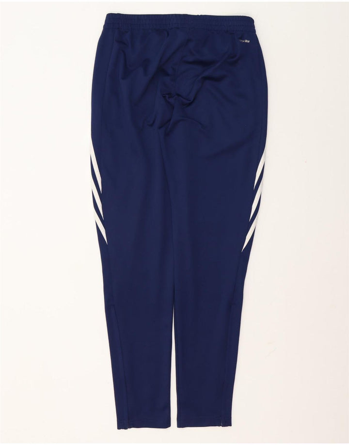 Pantaloni da tuta Adidas Climalite da uomo medi in poliestere blu navy