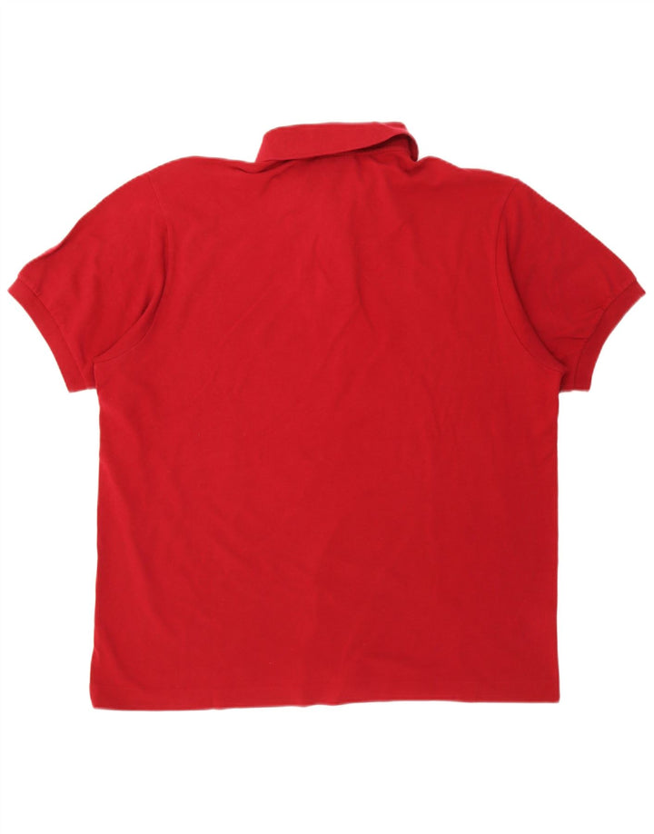Polo da uomo Lacoste taglia 7 2XL cotone rosso