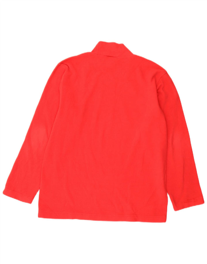 Maglione in pile da uomo Adidas UK 38/40 poliestere rosso medio