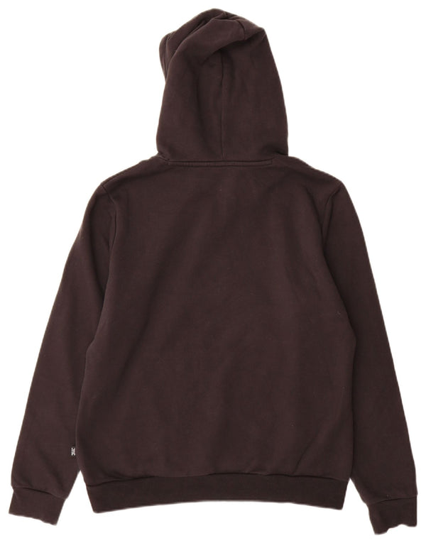 Felpa con cappuccio grafica da donna Puma UK 14 cotone nero medio