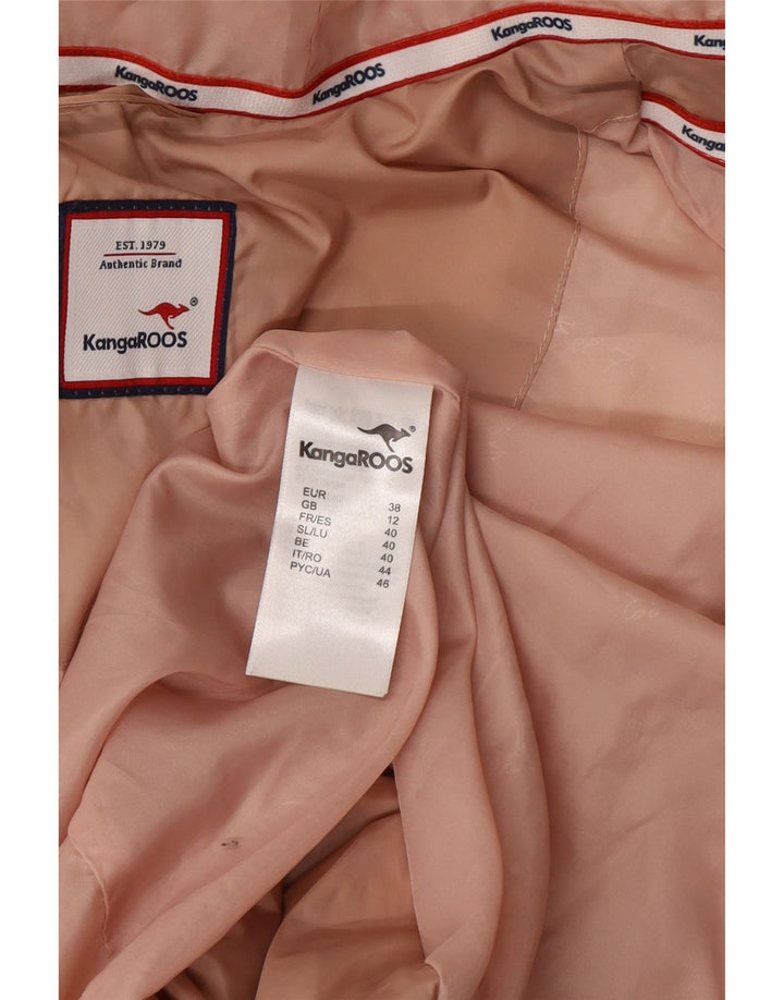 Giacca imbottita con cappuccio da donna Kangaroos UK 12 poliacrilico rosa medio