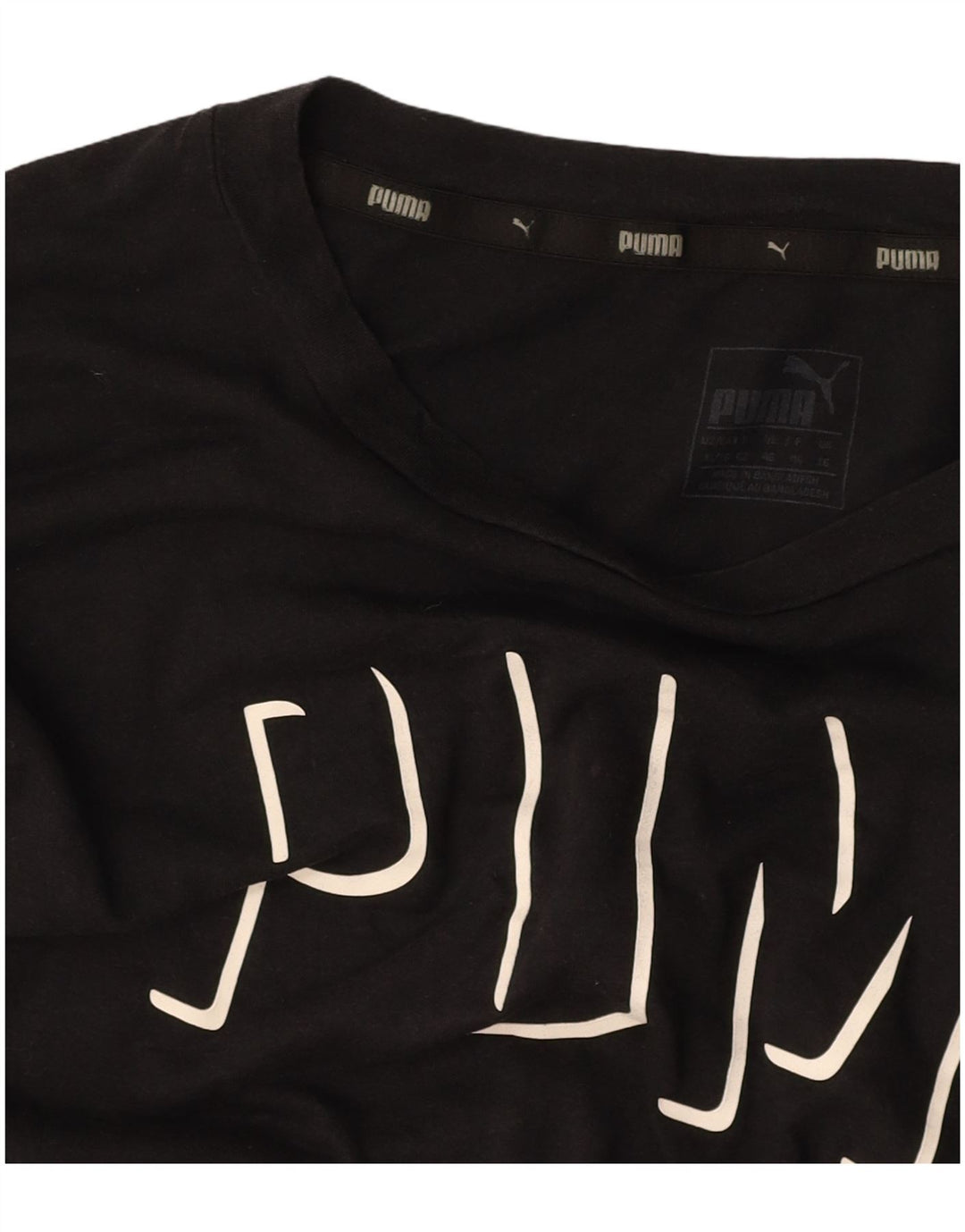 T-shirt grafica oversize da donna PUMA UK 16 Large Nera