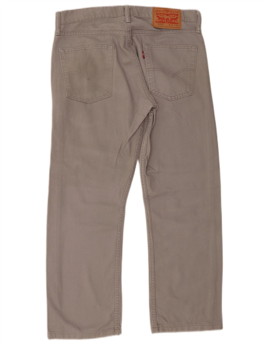 Levi's Uomo 514 Pantaloni casual dritti W32 L26 Cotone grigio