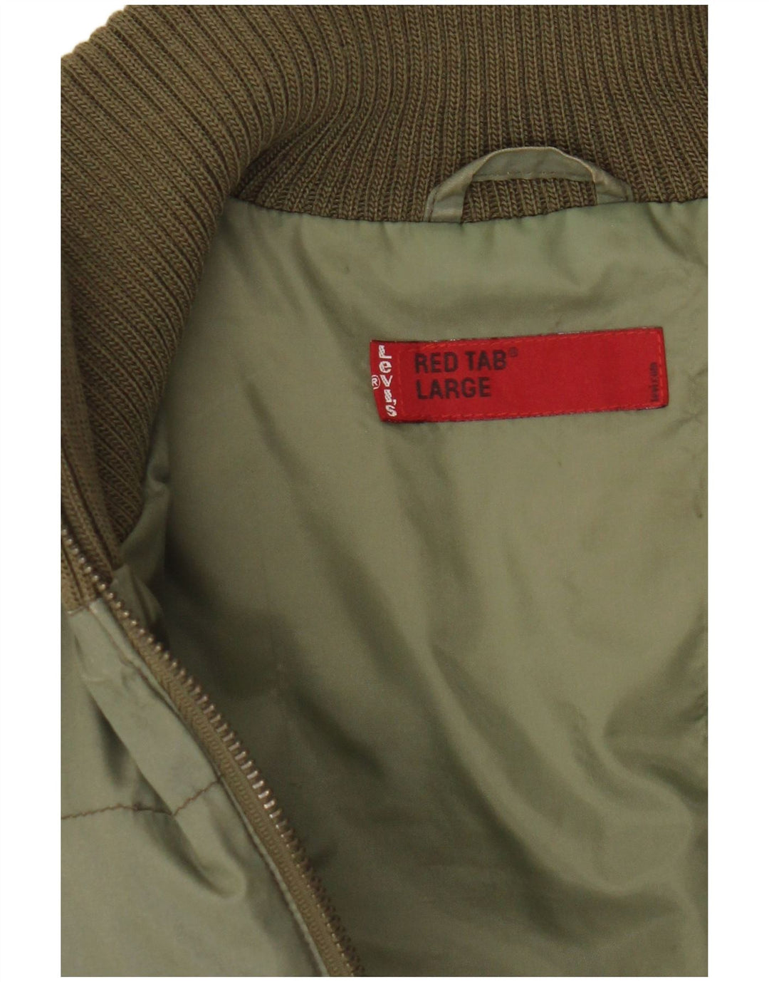 Gilet imbottito da uomo Levi's UK 40 grande cotone verde
