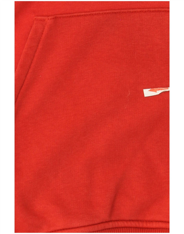 Felpa con cappuccio grafica da uomo Puma Small in cotone rosso