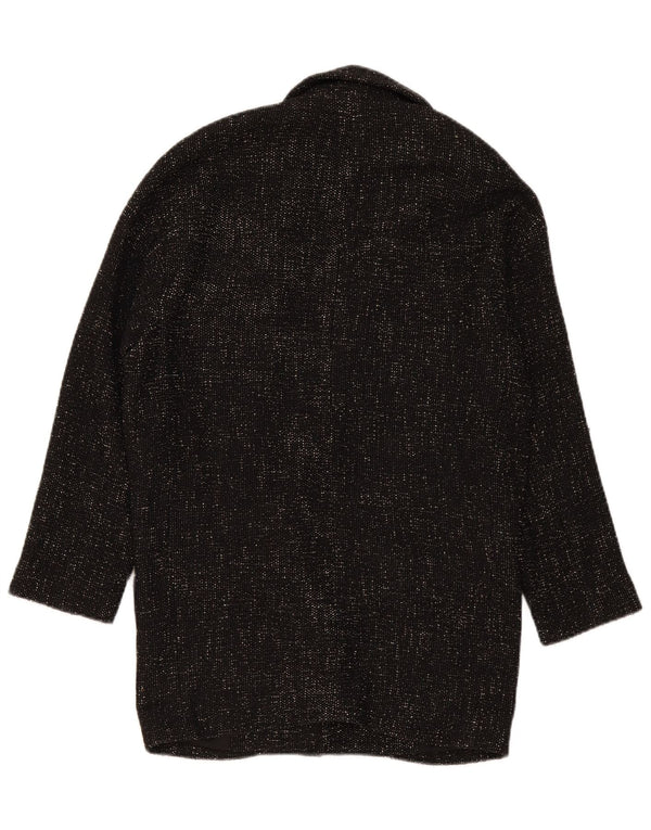 Cappotto doppiopetto oversize da donna Zara UK 6 XS poliestere nero