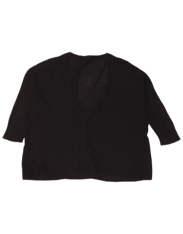 Maglione Bolero oversize da donna a mezza manica Zara UK 10 piccolo nero