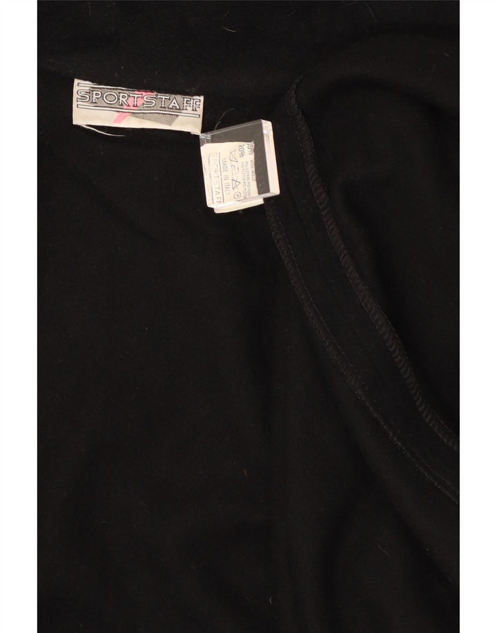 Cappotto poncho da donna Sportstaff taglia unica in lana nera