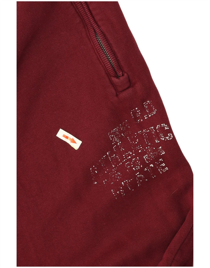 Pantaloni da tuta con grafica da uomo SUPERDRY Joggers in cotone bordeaux medio