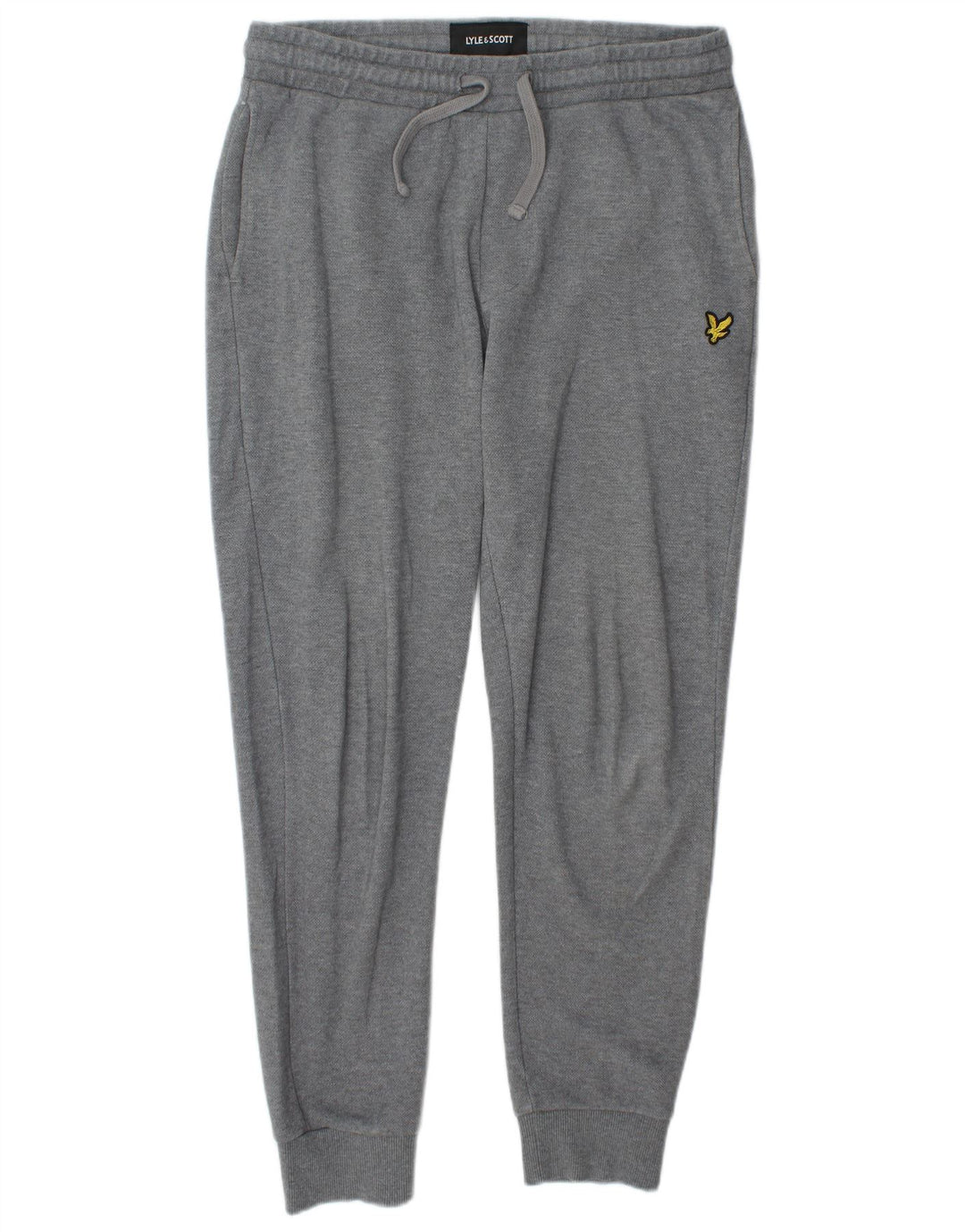 Lyle & Scott Pantaloni da tuta da uomo Joggers Cotone grigio medio