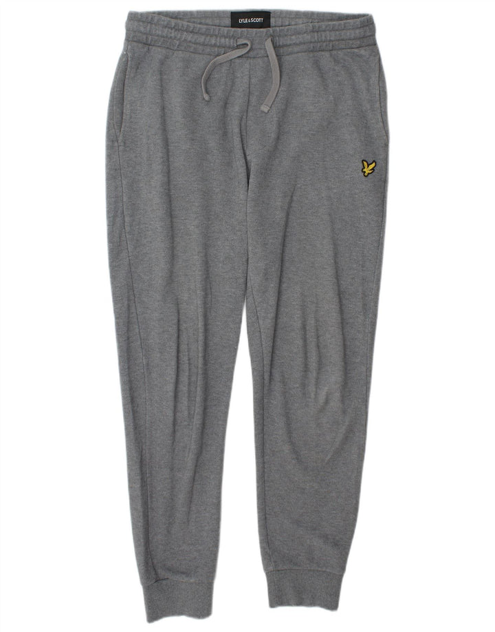 Lyle & Scott Pantaloni da tuta da uomo Joggers Cotone grigio medio