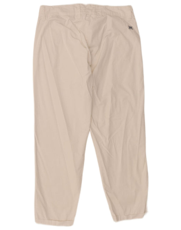 Pantaloni cropped slim da donna Slam IT 38 Small W28 L25 Cotone bianco